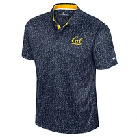 Men's Colosseum Navy Cal Bears Sublimated Golf Polo