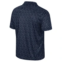 Men's Colosseum Navy Cal Bears Sublimated Golf Polo