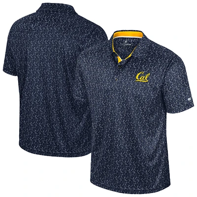 Men's Colosseum Navy Cal Bears Sublimated Golf Polo