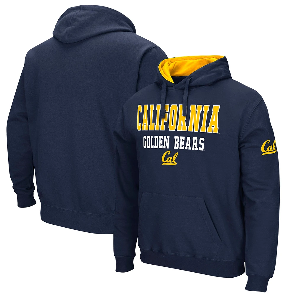 Men's Colosseum Navy Cal Bears Sunrise Pullover Hoodie