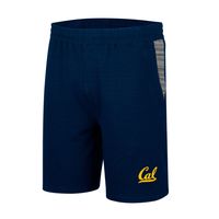 Men's Colosseum Navy Cal Bears Wild Party Tri-Blend Shorts