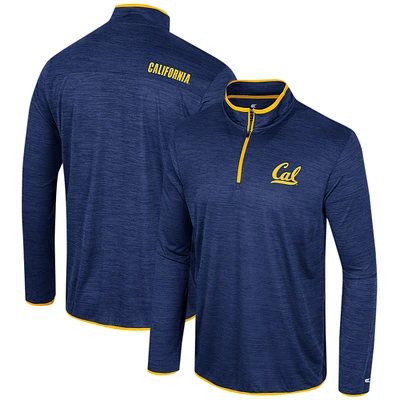 Men's Colosseum Navy Cal Bears Wright Quarter-Zip Windshirt