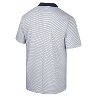 Polo Colosseum Homme Blanc/Bleu Marine Cal Bears Print Stripe