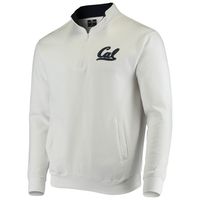 Men's Colosseum White Cal Bears Tortugas Logo Quarter-Zip Jacket