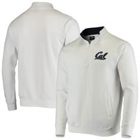 Men's Colosseum White Cal Bears Tortugas Logo Quarter-Zip Jacket