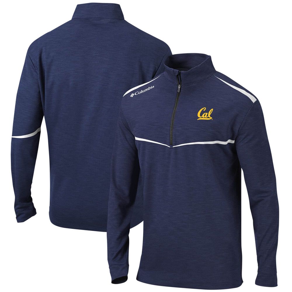 Men's Columbia Navy Cal Bears Scorecard Quarter-Zip Jacket