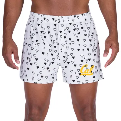 Cal Bears Concepts Sport Epiphany Allover Print Knit Boxer Shorts - White