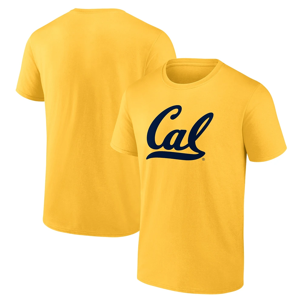 T-shirt Fanatics Gold Cal Bears pour homme avec logo principal