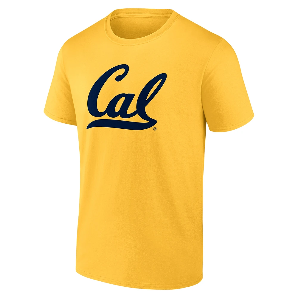 T-shirt Fanatics Gold Cal Bears pour homme avec logo principal