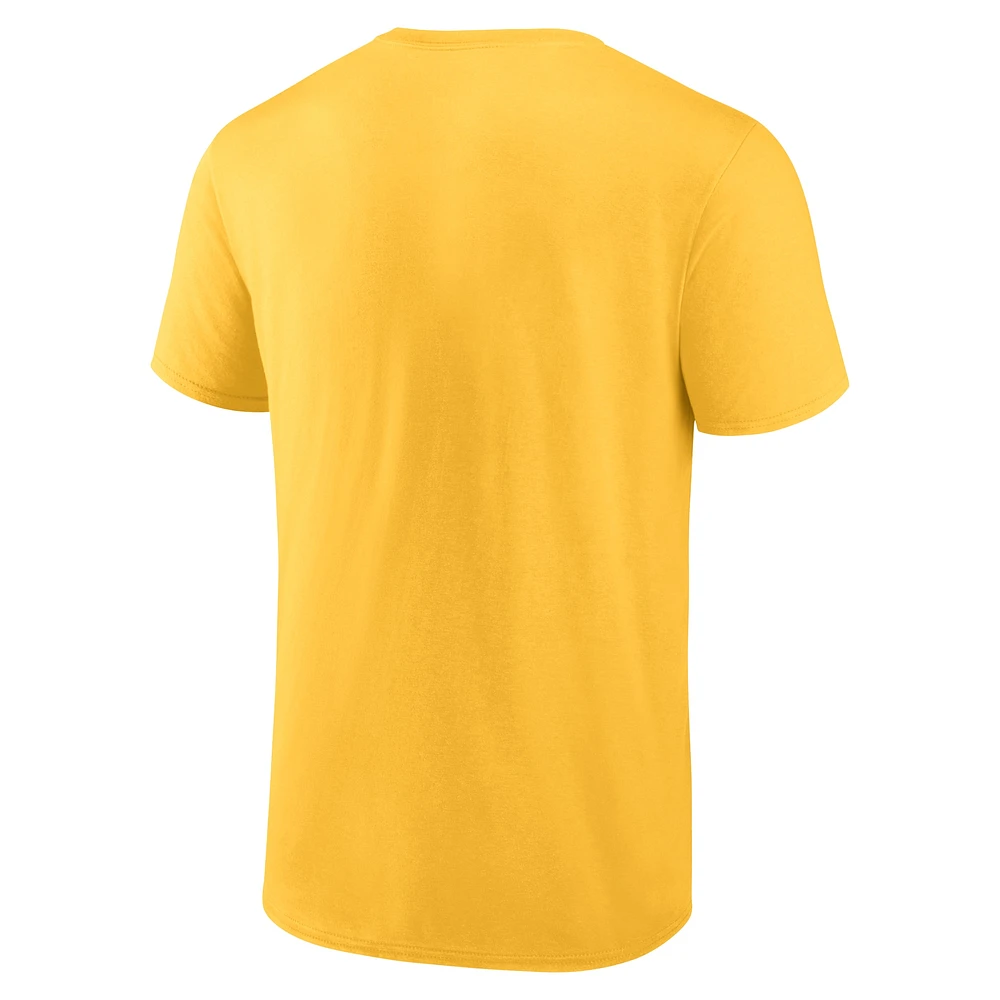 T-shirt Fanatics Gold Cal Bears pour homme avec logo principal