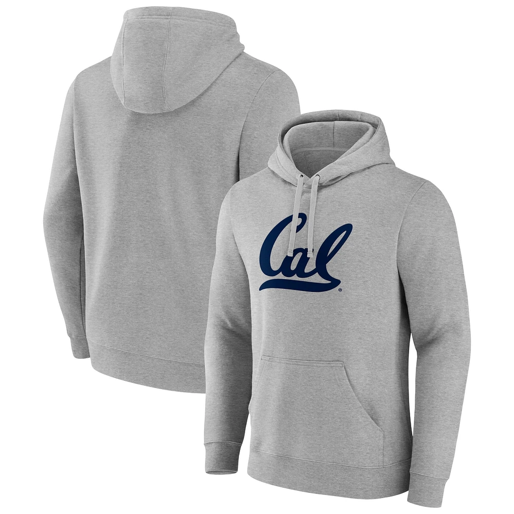 Men's Fanatics Gray Cal Bears Fleece Pullover Hoodie