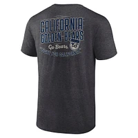 Men's Fanatics Heather Charcoal Cal Bears Iconic T-Shirt