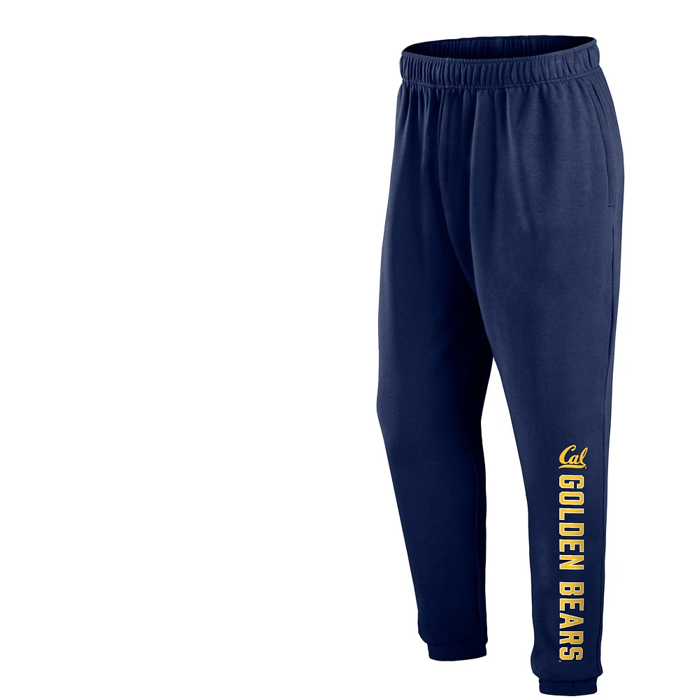 Men's Fanatics Navy Cal Bears Chop Block Fleece Sweatpants