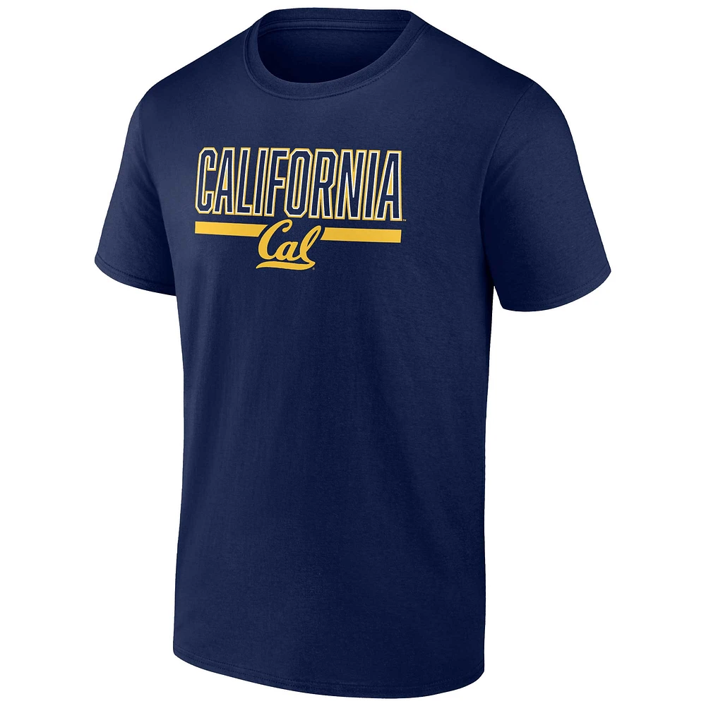 Men's Fanatics Navy Cal Bears Classic Inline Team T-Shirt