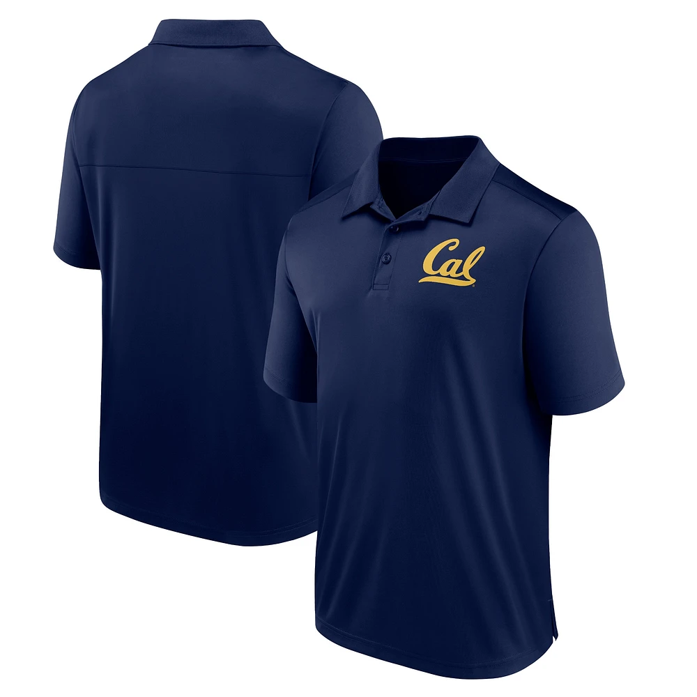 Men's Fanatics Navy Cal Bears Left Side Block Polo