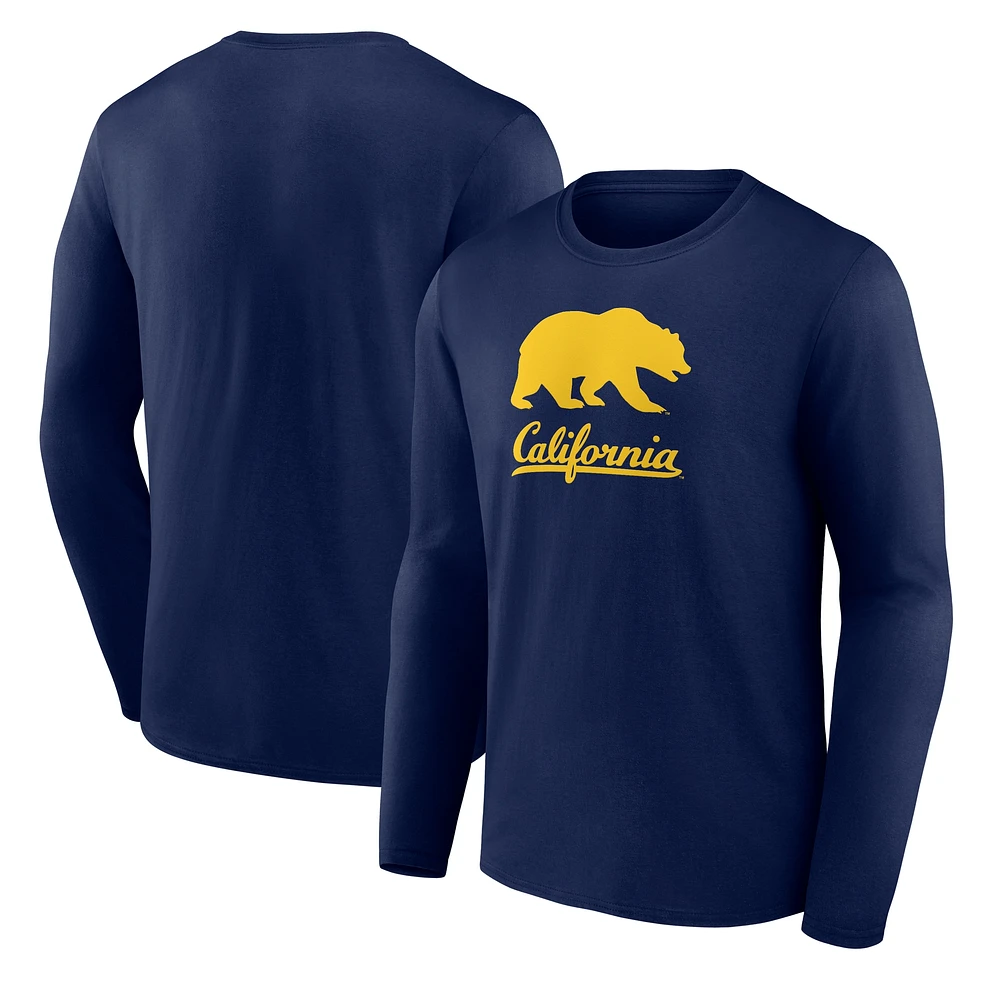 Men's Fanatics Navy Cal Bears Team Lockup Long Sleeve T-Shirt