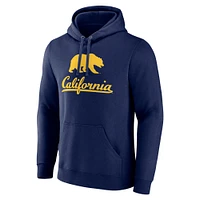 Men's Fanatics  Navy Cal Bears Team Lockup Pullover Hoodie