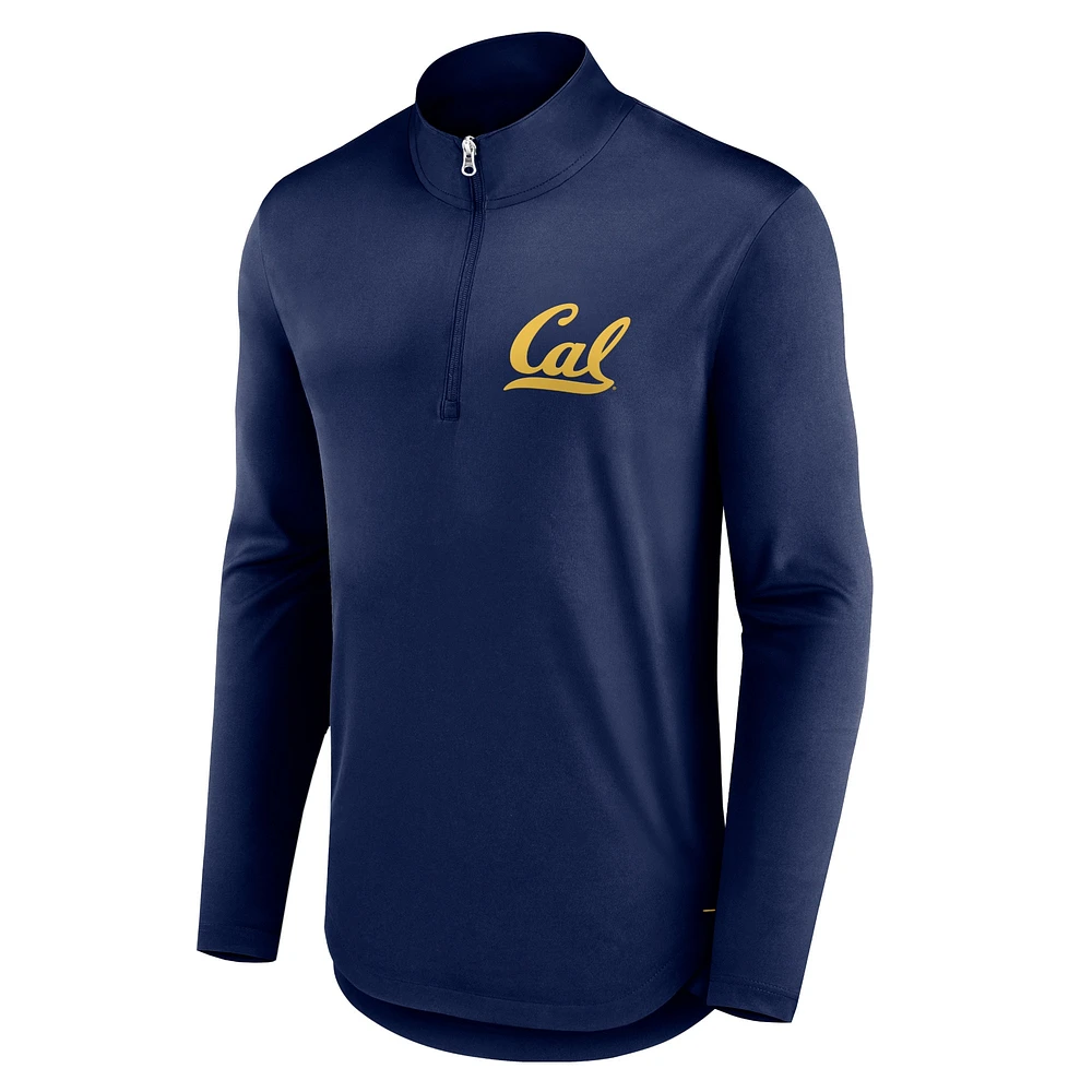 Haut à quart de zip Fanatics Navy Cal Bears Tough Minded pour hommes