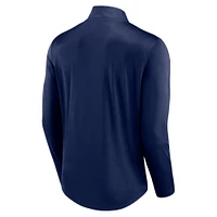 Men's Fanatics Navy Cal Bears Tough Minded Quarter-Zip Top