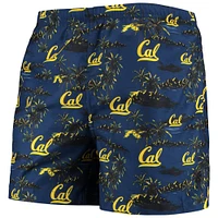 Maillot de bain FOCO Cal Bears Island Palm pour hommes, bleu marine