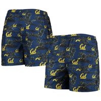 Men's FOCO Navy Cal Bears Island Palm Swim Trunks