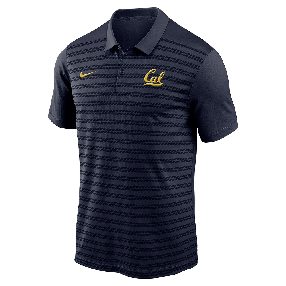 Polo Nike bleu marine pour homme Cal Bears 2024 Coaches Sideline de début saison