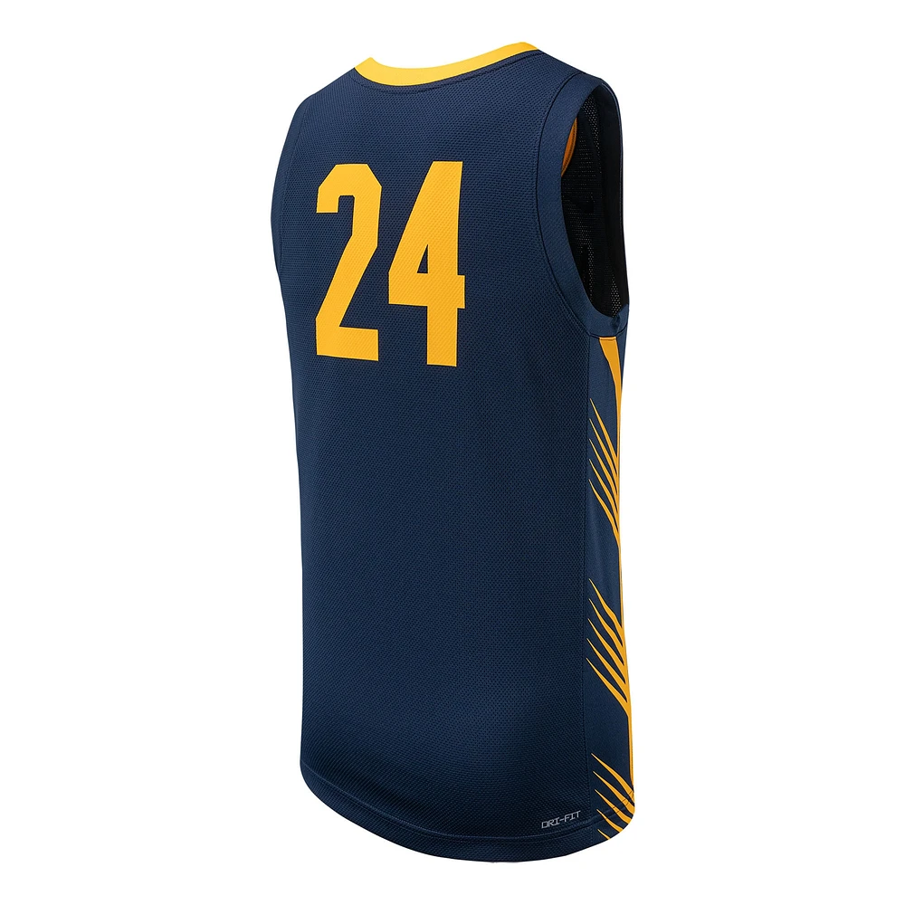 Men's Nike #24 Navy Cal Bears Replica Basketball Jersey