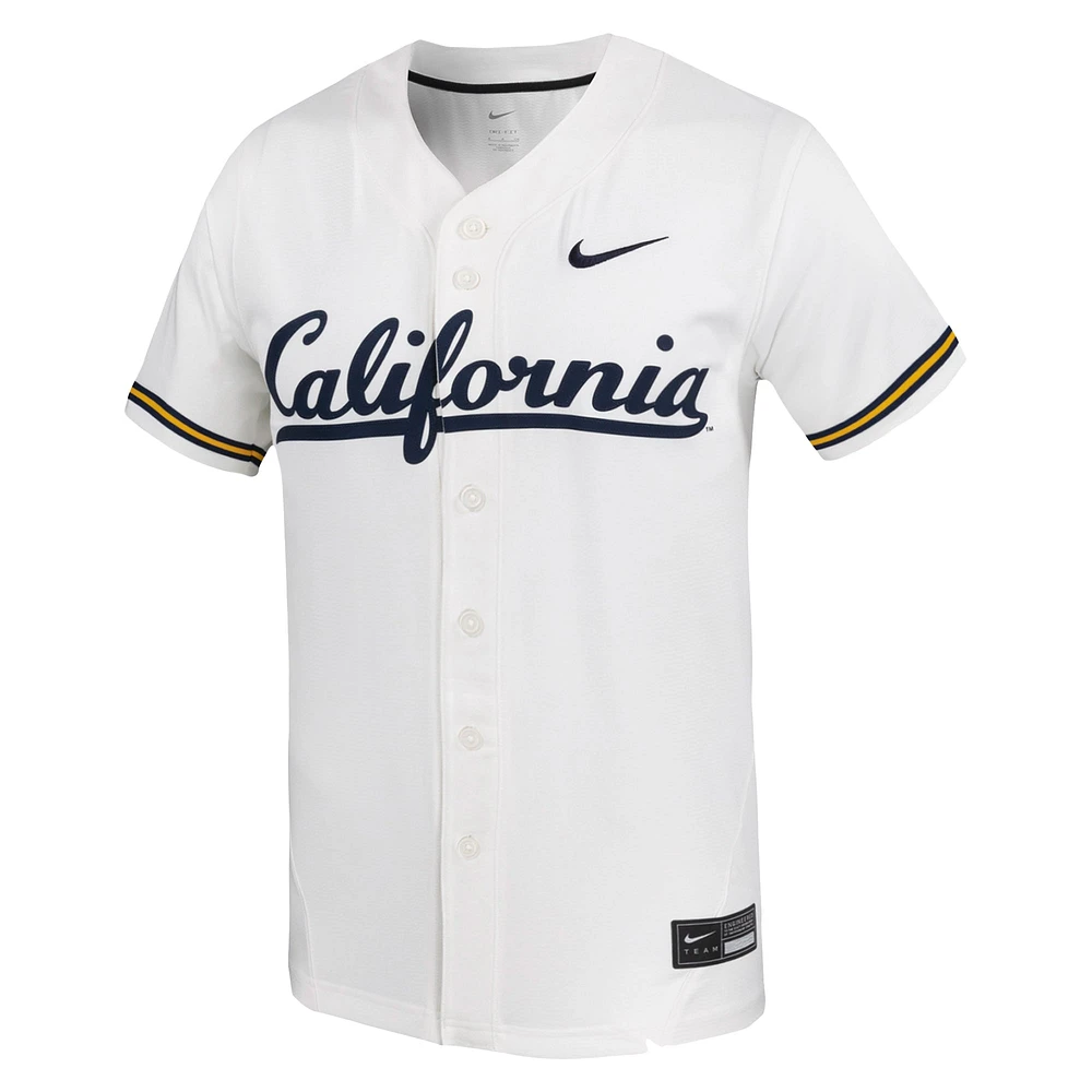 Maillot de baseball réplique Nike Cal Bears blanc pour homme