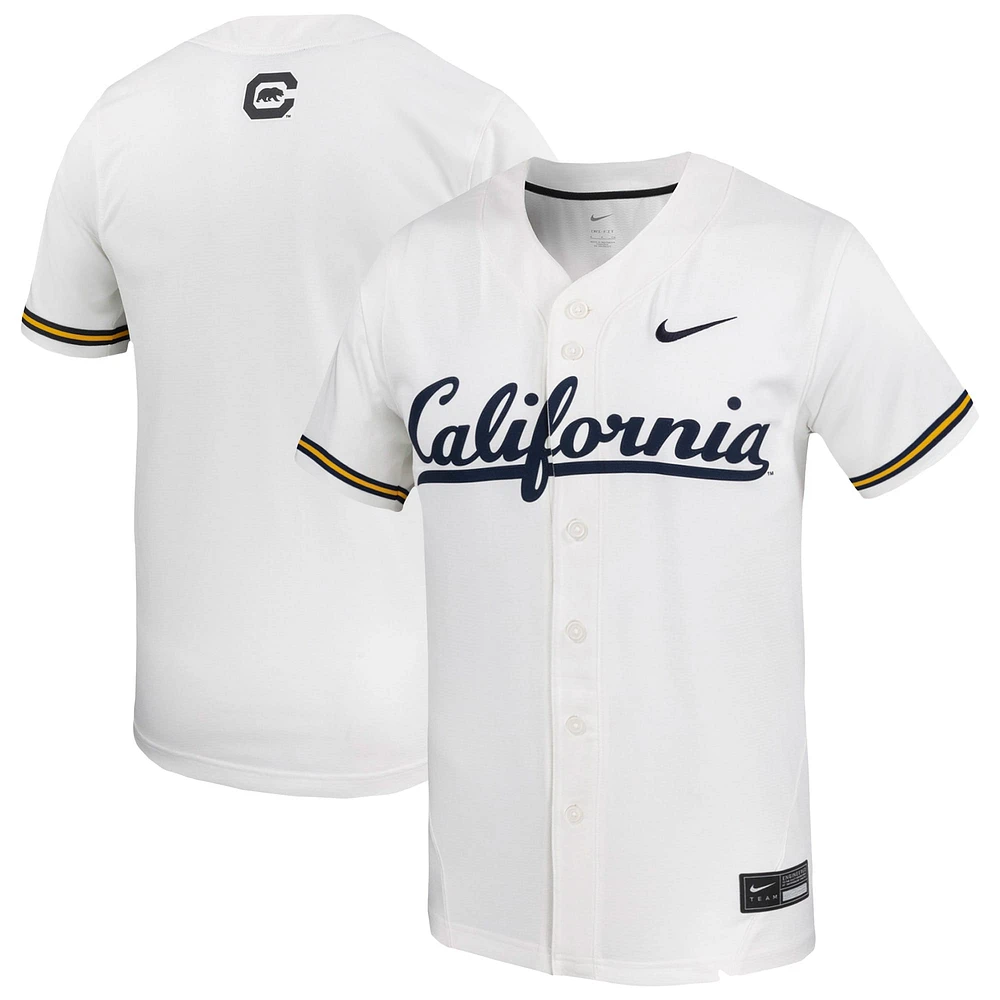 Maillot de baseball réplique Nike Cal Bears blanc pour homme