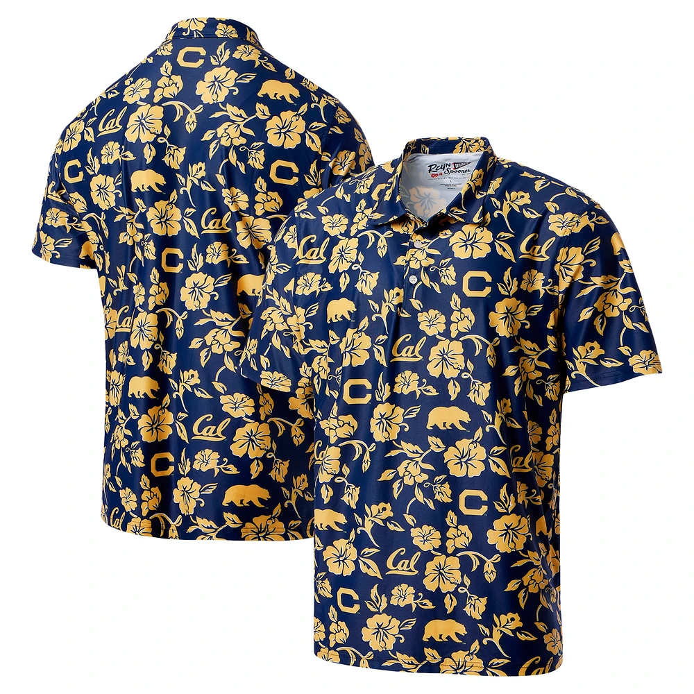 Polo Performance Reyn Spooner bleu marine pour homme des Cal Bears