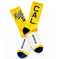 Men's Roots of Fight Jason Kidd Gold Cal Bears Name & Number Crew Socks