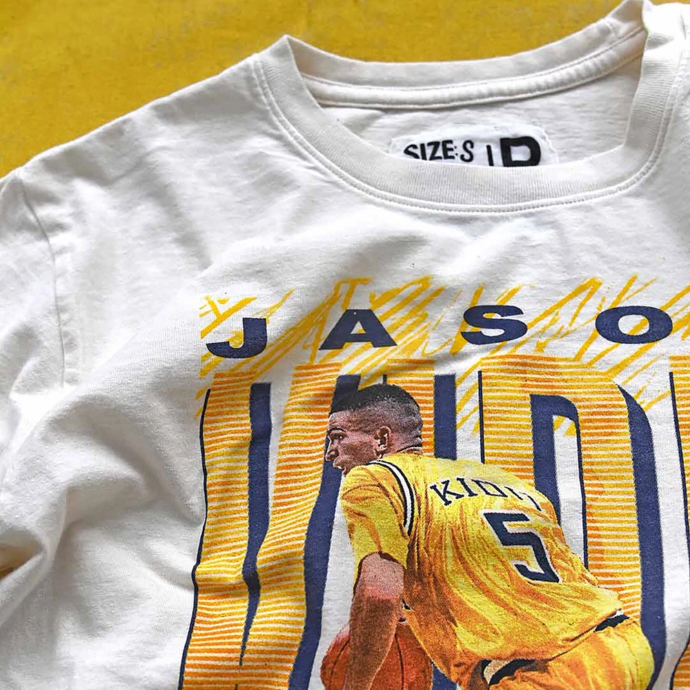 Men's Roots of Fight Jason Kidd White Cal Bears 1994 Graphic T-Shirt