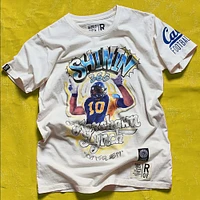Men's Roots of Fight Marshawn Lynch White Cal Bears Shinin' 365 T-Shirt