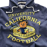 Men's Roots of Fight Navy Cal Bears Football Tri-Blend Pullover Hoodie