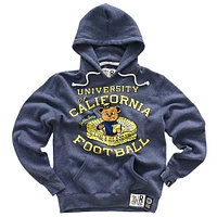 Men's Roots of Fight Navy Cal Bears Football Tri-Blend Pullover Hoodie