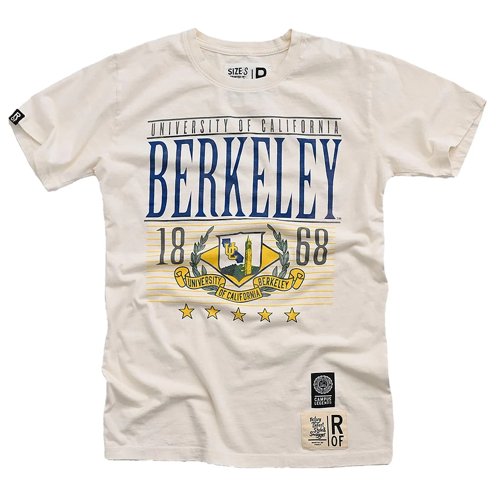 Men's Roots of Fight White Cal Bears 1868 Berkeley T-Shirt