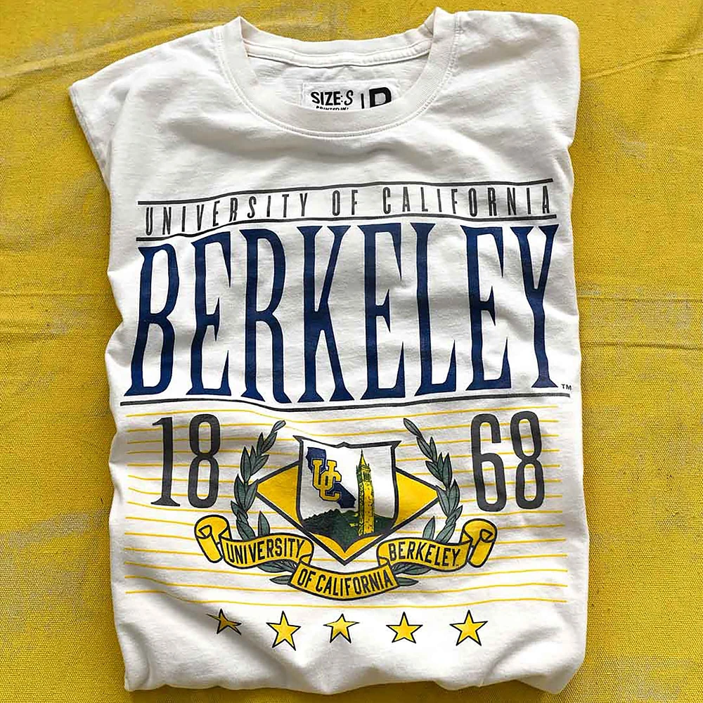Men's Roots of Fight White Cal Bears 1868 Berkeley T-Shirt