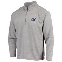 Men's Tommy Bahama Charcoal Cal Bears Play Action Raglan Half-Zip Jacket