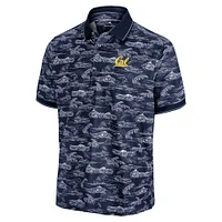 Polo bleu marine Tommy Bahama Cal Bears Sport Bay View pour homme