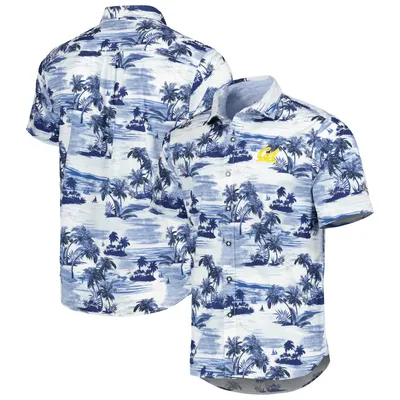 Tommy Bahama Navy Chicago Bears Sport Tropical Horizons Button-up