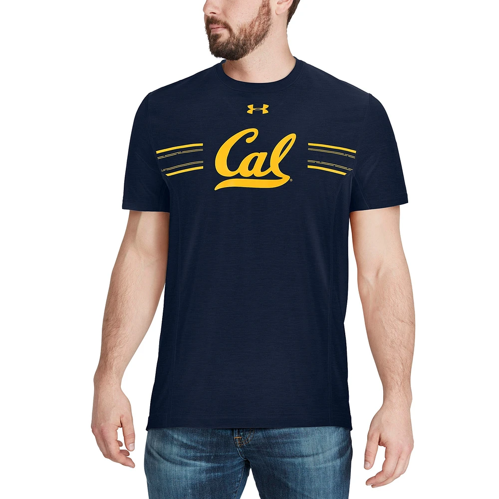 Men's Under Armour Navy Cal Bears 2017 Sideline Training Performance T-Shirt