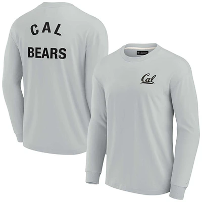 Unisex Fanatics Gray Cal Bears Elements Super Soft Long Sleeve T-Shirt