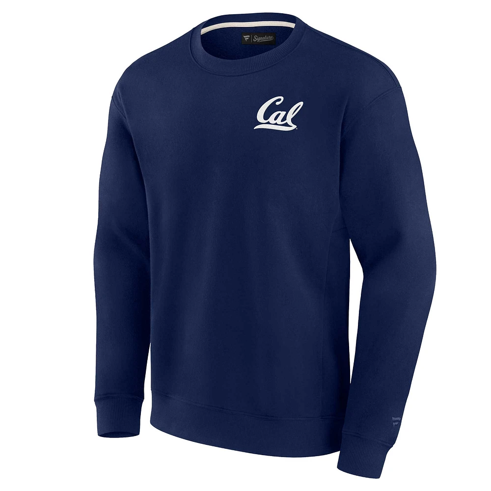 Sweat-shirt unisexe Fanatics Navy Cal Bears Super Soft Pullover Crew