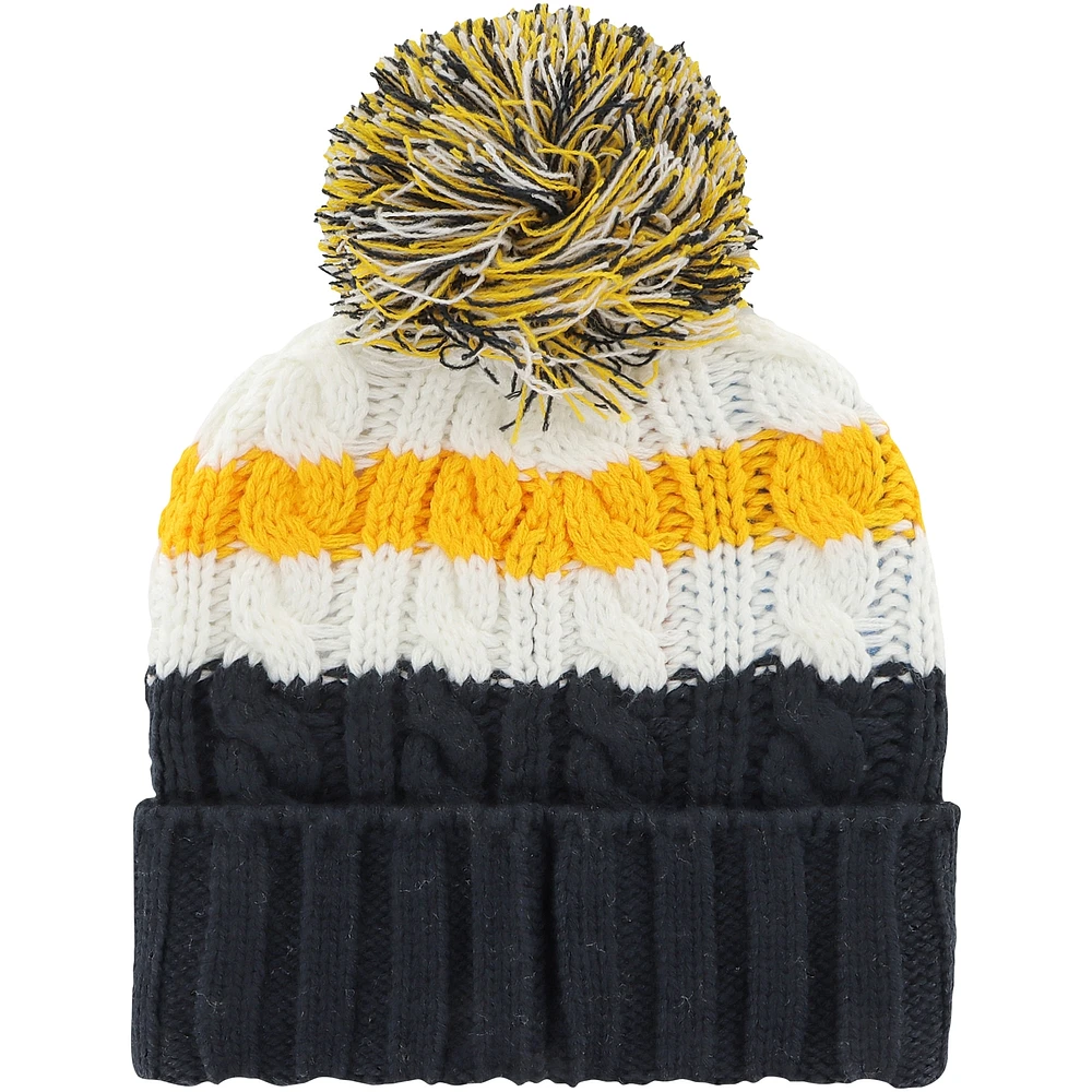 Women's '47 White Cal Bears Ashfield Cuffed Knit Hat with Pom