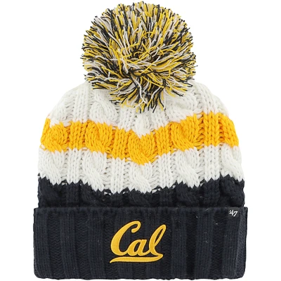 Women's '47 White Cal Bears Ashfield Cuffed Knit Hat with Pom