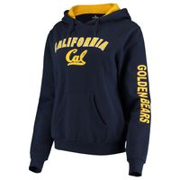 Women's Colosseum Navy Cal Bears Loud and Proud Pullover Hoodie