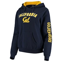 Women's Colosseum Navy Cal Bears Loud and Proud Pullover Hoodie