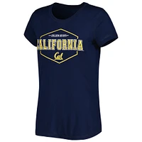Women's Concepts Sport Navy/Gold Cal Bears Badge T-Shirt & Flannel Pants Sleep Set