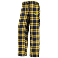 Women's Concepts Sport Navy/Gold Cal Bears Badge T-Shirt & Flannel Pants Sleep Set