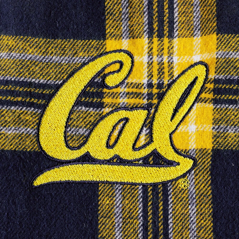 Women's Concepts Sport Navy/Gold Cal Bears Badge T-Shirt & Flannel Pants Sleep Set